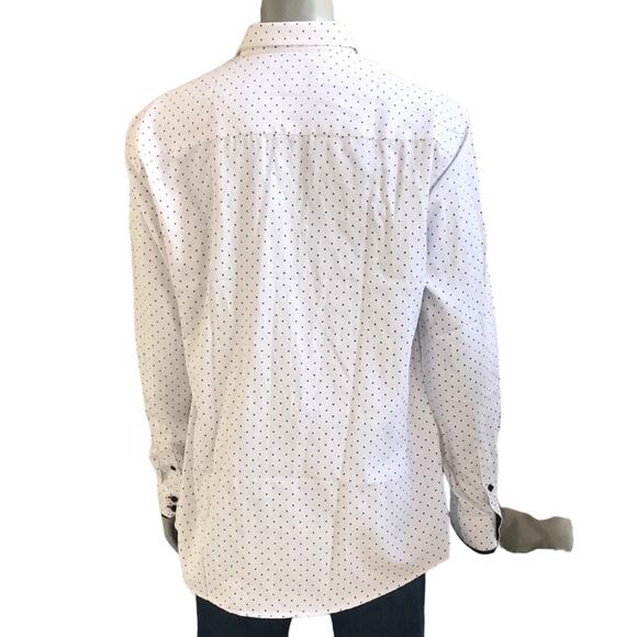 NEW Z8 Clothing Button Down Dotted White Red Western Top Men's Size 2XL NWT $80 - Picture 2 of 9
